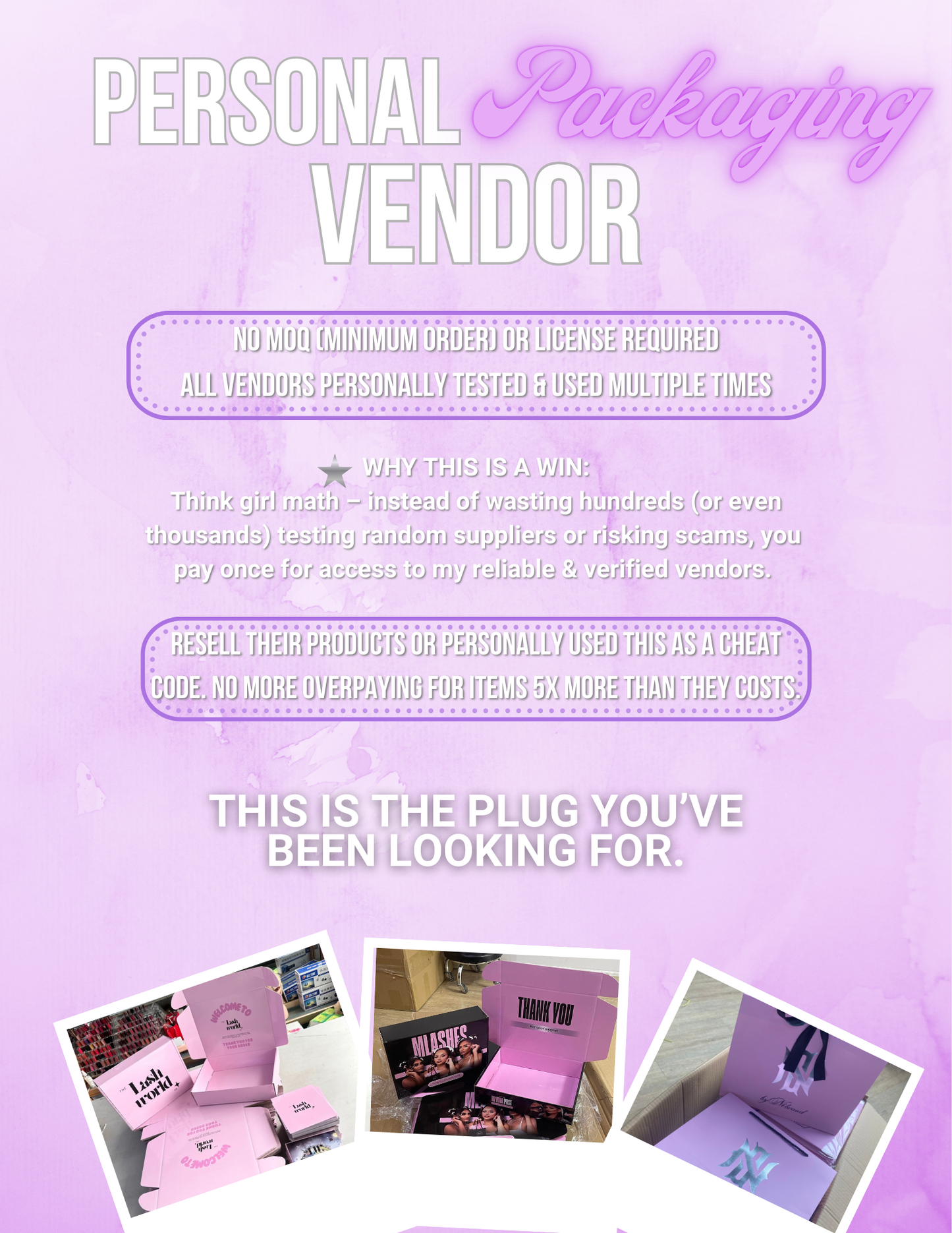 Personal Packaging Vendor